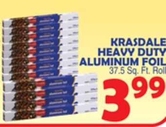 Bravo Supermarkets Krasdale heavy duty aluminum foil offer