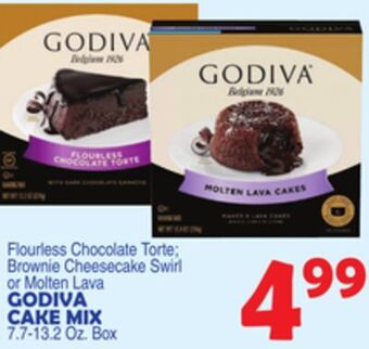 Bravo Supermarkets Godiva cake mix offer