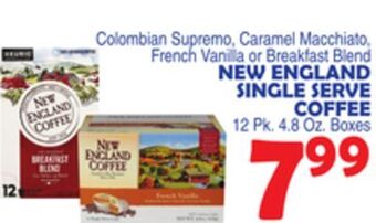 Bravo Supermarkets New england single serve coffee offer