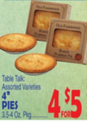 Bravo Supermarkets 4 pies offer