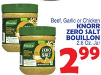 Bravo Supermarkets Knorr zero salt bouillon offer