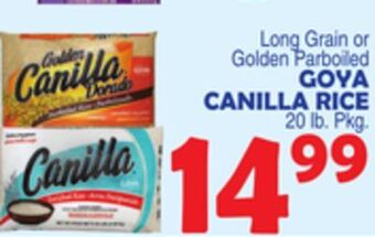 Bravo Supermarkets Goya canilla rice offer