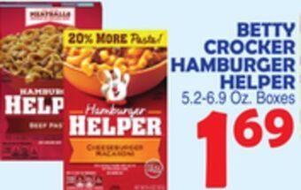 Bravo Supermarkets Betty crocker hamburger helper offer