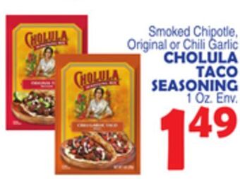 Bravo Supermarkets Cholula taco seasoning offer