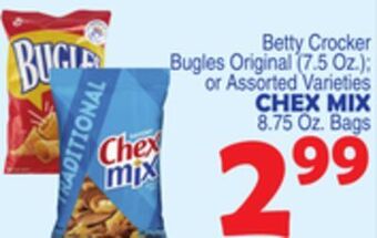 Bravo Supermarkets Chex mix 8.75 oz. bags offer