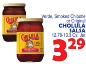 Bravo Supermarkets Cholula salsa offer