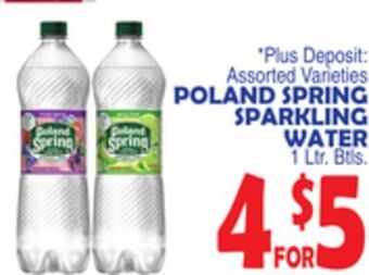 Bravo Supermarkets Poland spring sparkling water offer