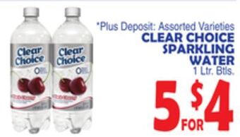 Bravo Supermarkets Clear choice sparkling water offer