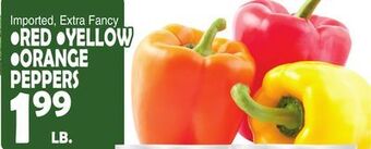 Bravo Supermarkets Red, yellow, orange peppers offer