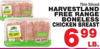 Bravo Supermarkets Harvestland free range boneless chicken breast offer