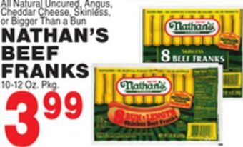 Bravo Supermarkets Nathan's beef franks offer
