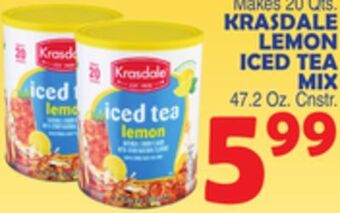 Bravo Supermarkets Krasdale lemon iced tea mix offer