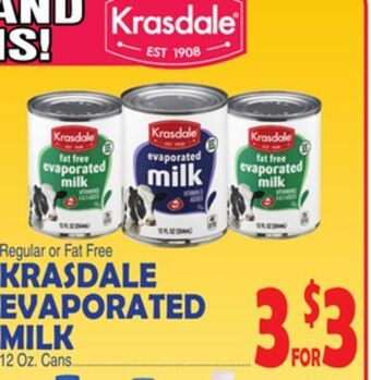 Bravo Supermarkets Krasdale evaporated milk offer
