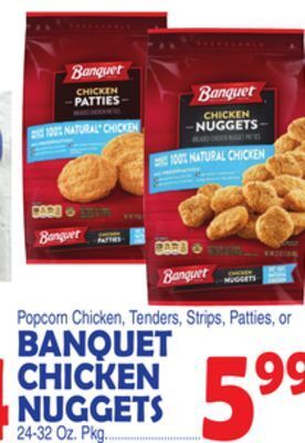 Bravo Supermarkets Banquet chicken nuggets offer