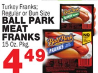 Bravo Supermarkets Ball park meat franks offer