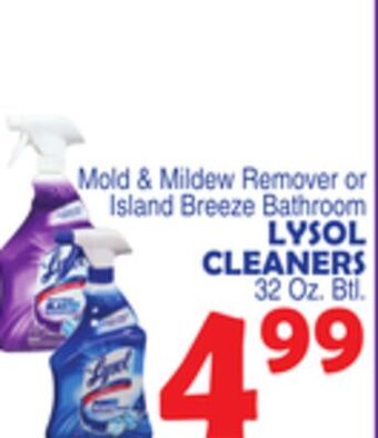 Bravo Supermarkets Lysol cleaners offer