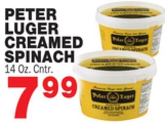 Bravo Supermarkets Peter luger creamed spinach offer