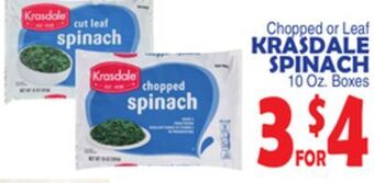 Bravo Supermarkets Krasdale spinach offer