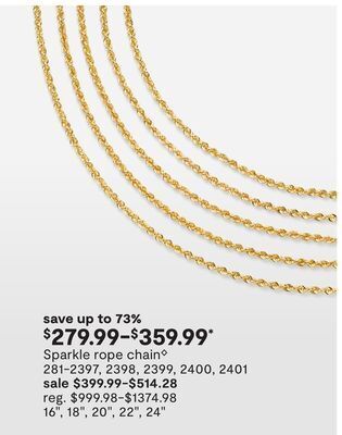 JC Penney Sparkle rope chain◊ offer