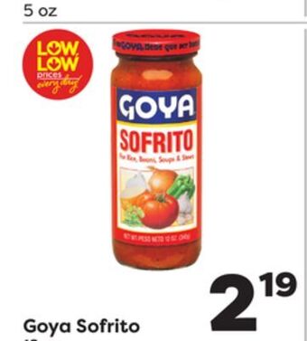 Weis Markets Goya sofrito offer