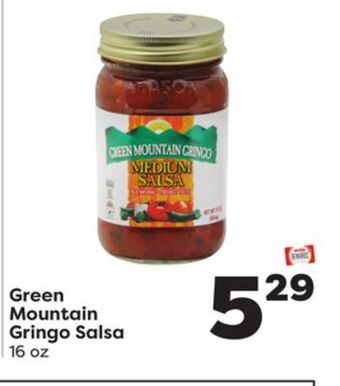 Weis Markets Green mountain gringo salsa offer