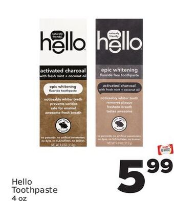 Weis Markets Hello toothpaste offer