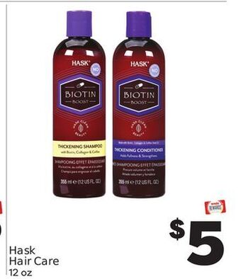 Weis Markets Hask hair care offer