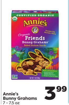 Weis Markets Annie's bunny grahams offer