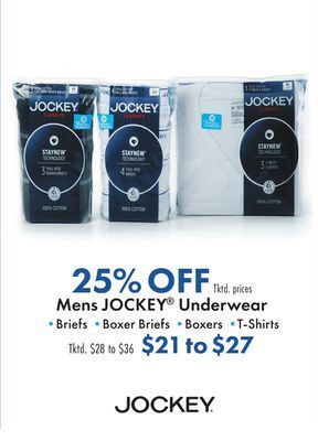 Boscov's Mens jockey® underwear offer