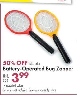 Boscov's Battery-operated bug zapper offer