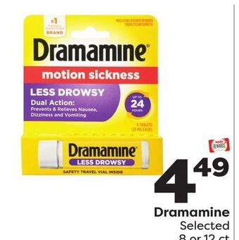 Weis Markets Dramamine offer