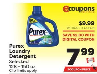 Weis Markets Purex laundry detergent offer