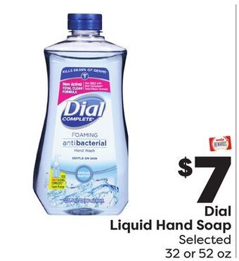 Weis Markets Dial liquid hand soap offer