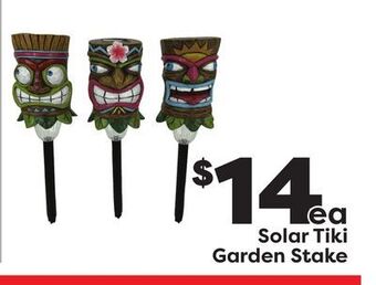 Weis Markets Solar tiki garden stake offer