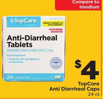 Weis Markets Topcare anti diarrheal caps offer