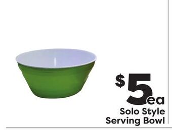 Weis Markets Solo style serving bowl offer