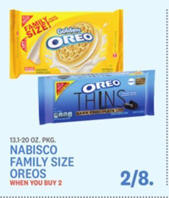 Kings Food Markets Nabisco family size oreos offer