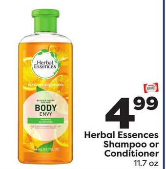 Weis Markets Herbal essences shampoo or conditioner offer