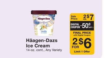 Fairway Store Market Häagen-dazs ice cream offer