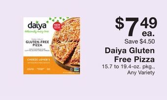 Fairway Store Market Daiya gluten free pizza offer