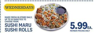 Kings Food Markets Sushi maru sushi rolls offer