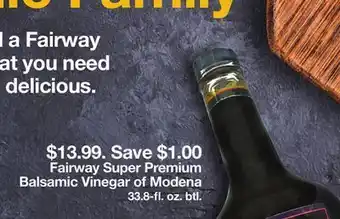 Fairway Store Market Fairway super premium balsamic vinegar of modena offer