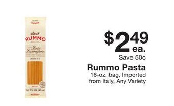 Fairway Store Market Rummo pasta offer