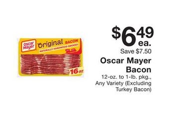 Fairway Store Market Oscar mayer bacon offer