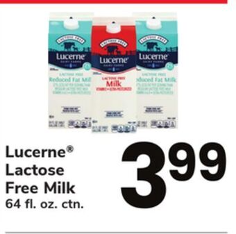 ACME Lucerne® lactose free milk offer