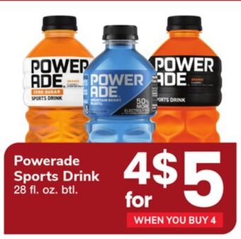 ACME Powerade sports drink offer