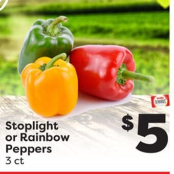 Weis Markets Stoplight or rainbow peppers offer