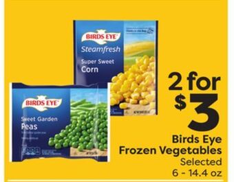 Weis Markets Birds eye frozen vegetables offer