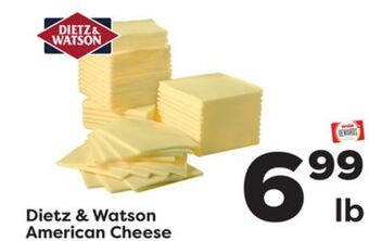Weis Markets Dietz & watson american cheese offer
