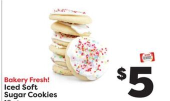 Weis Markets Iced soft sugar cookies offer